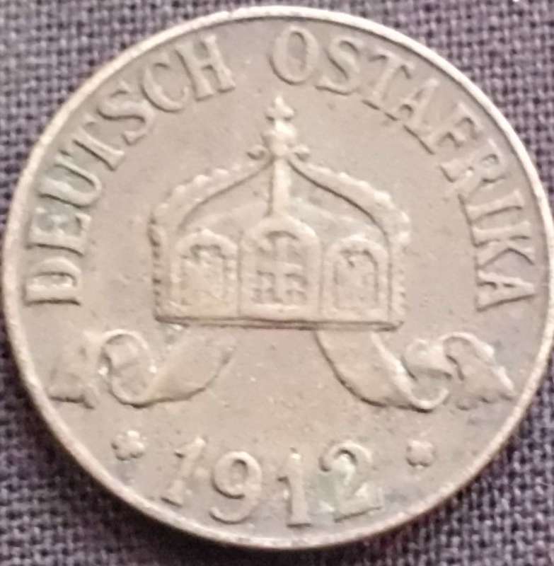 Coin - German East Africa - 1 Heller - 1912J