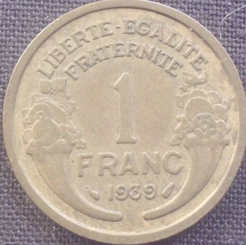 Coin - France - 1 Franc - 1939
