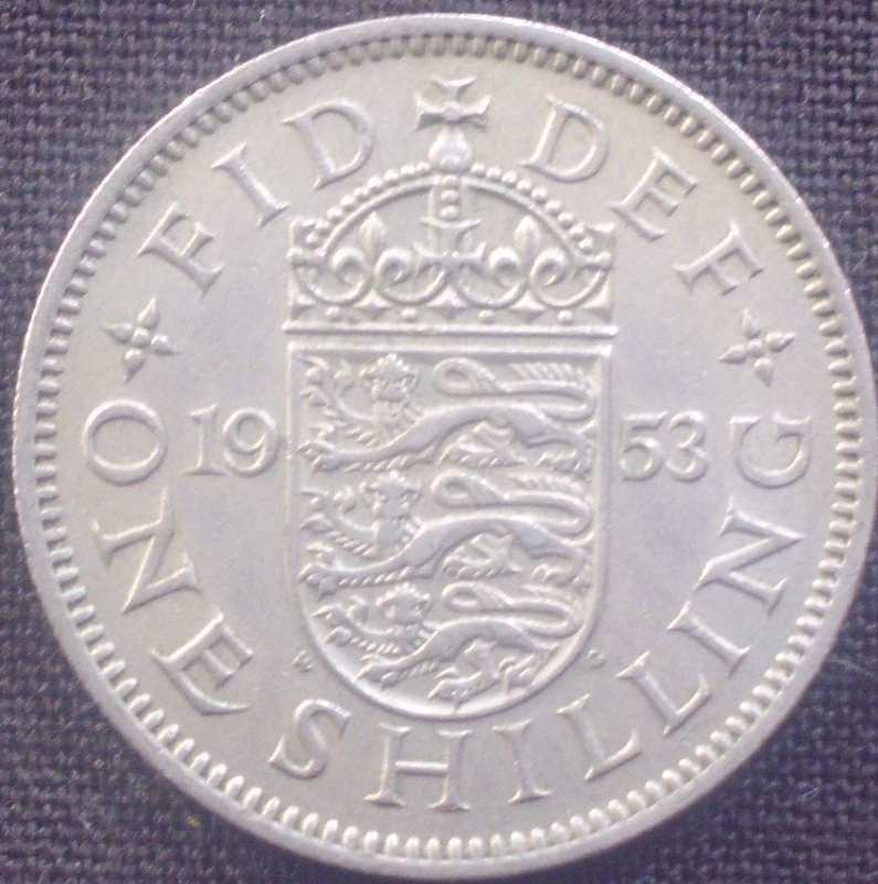 Coin - UK - 1 Shilling - 1953