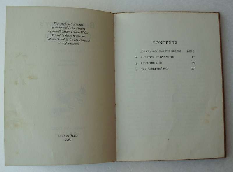 Book - Basil Chimpy,s - Comic Light - Aaron Judah - 1st ed - 1960 - rare