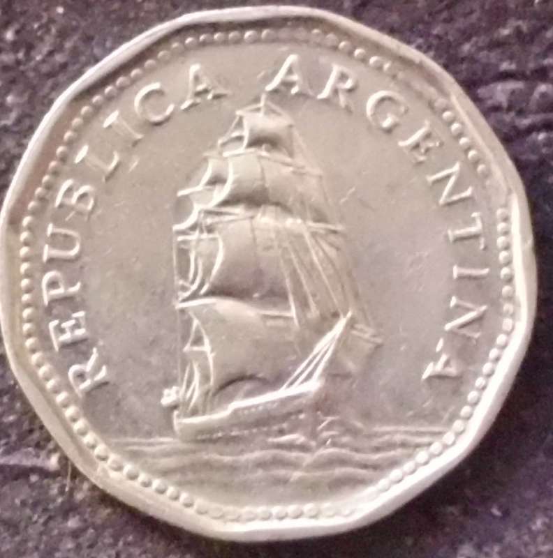 Coin - Argentina - 5 Pesos - 1963