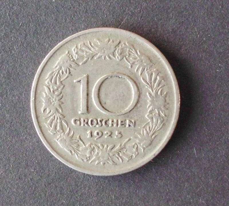 Coin Austria 10 Groschen 1925 fine