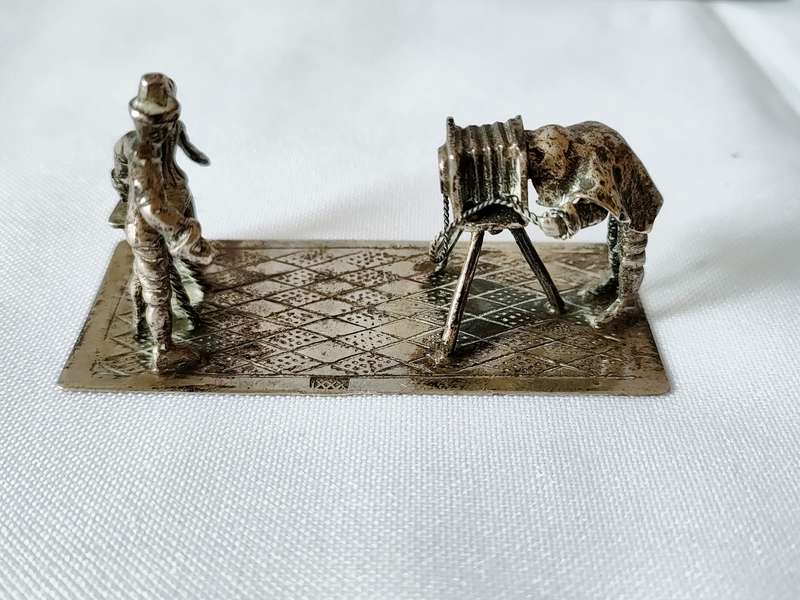 Miniature Antique (c1906) Dutch Silver Figurines: (H) up to 60 mm: Top condition: Rare: Bid per item
