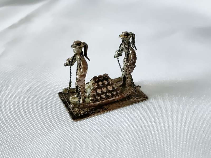 Miniature Antique (c1906) Dutch Silver Figurines: (H) up to 60 mm: Top condition: Rare: Bid per item