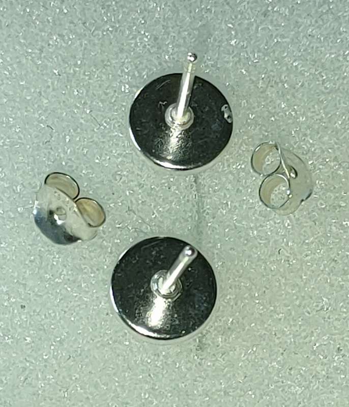 Sterling silver earrings with Austrian Crystal stones - gorgeous design - stamped 925: