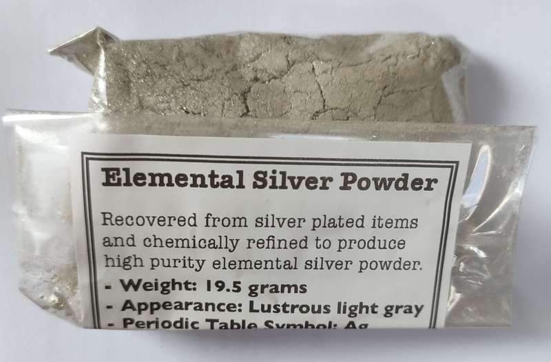 Chemically refined silver - 19 g - 99 % purity