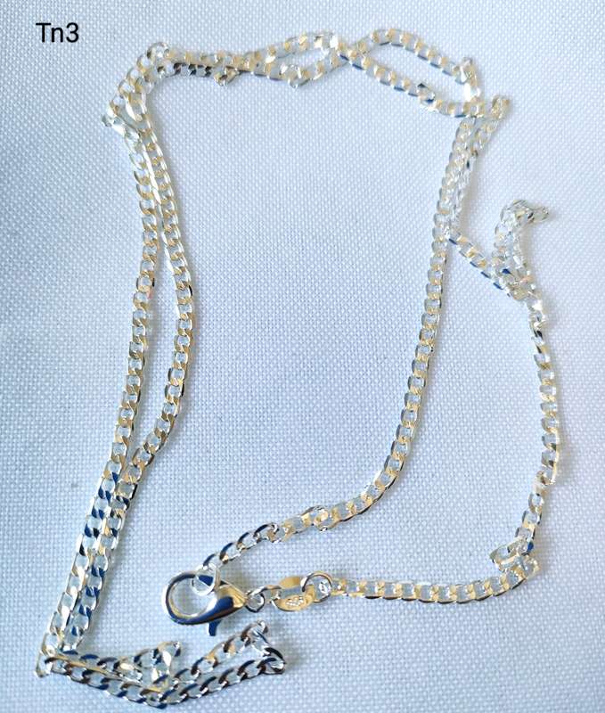 Silver necklace - 925 stamp - length 50 cm