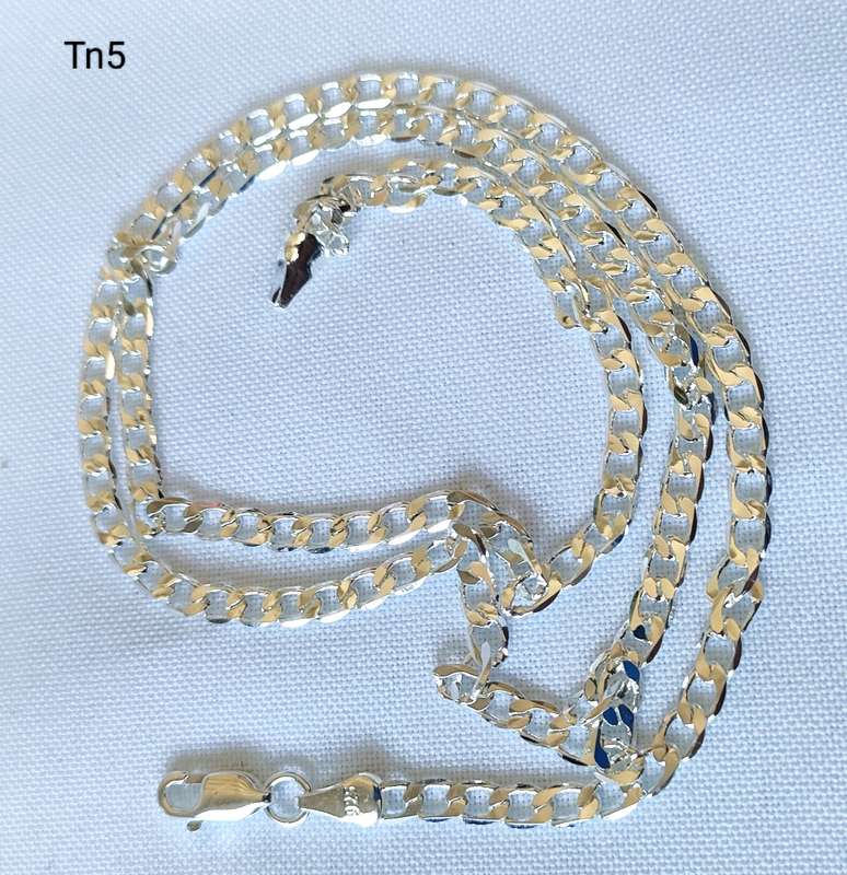 Silver necklace - 925 stamp - length 50 cm