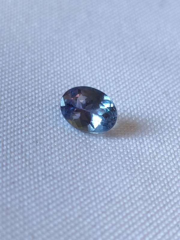 Tanzanite stone - 1 carat - lab created oval cut - gorgeous stone