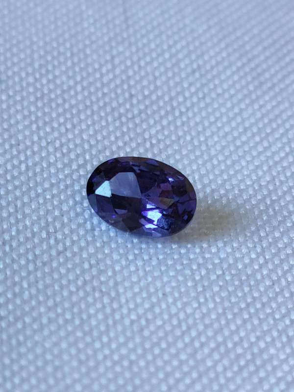 Tanzanite stone - naturally mined oval cut - lovely colour and clarity