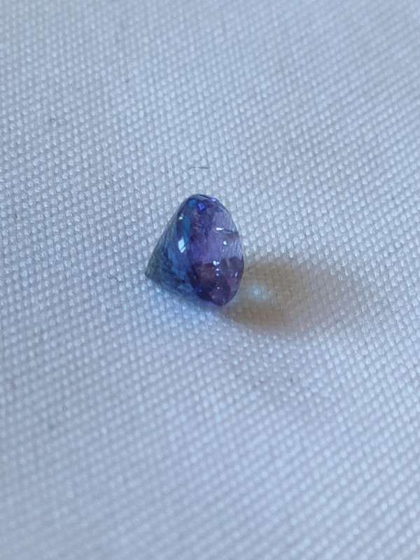 Tanzanite gemstone - naturally mined oval cut stone - large, top colour and good clarity