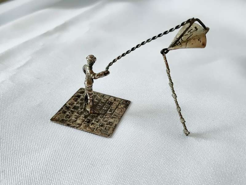Miniature Antique (c1906) Dutch Silver Figurines: (H) up to 60 mm: Top condition: Rare: Bid per item