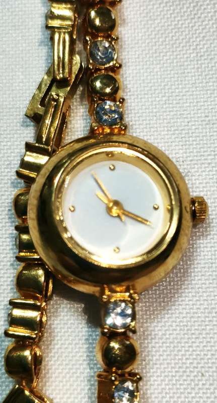 Vintage Vialli gold-plated lady's watch- requires battery, otherwise in perfect order