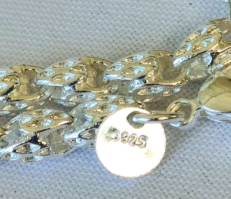 Silver bracelet - 925 stamp - length - 19 cm