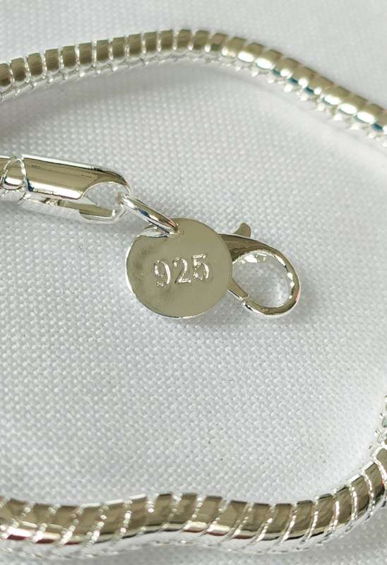 Silver bracelet - 925 stamp - length - 18 cm