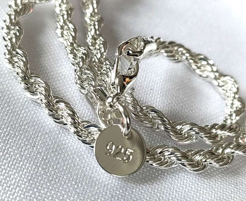 Silver necklace - 925 stamp - length - 45 cm