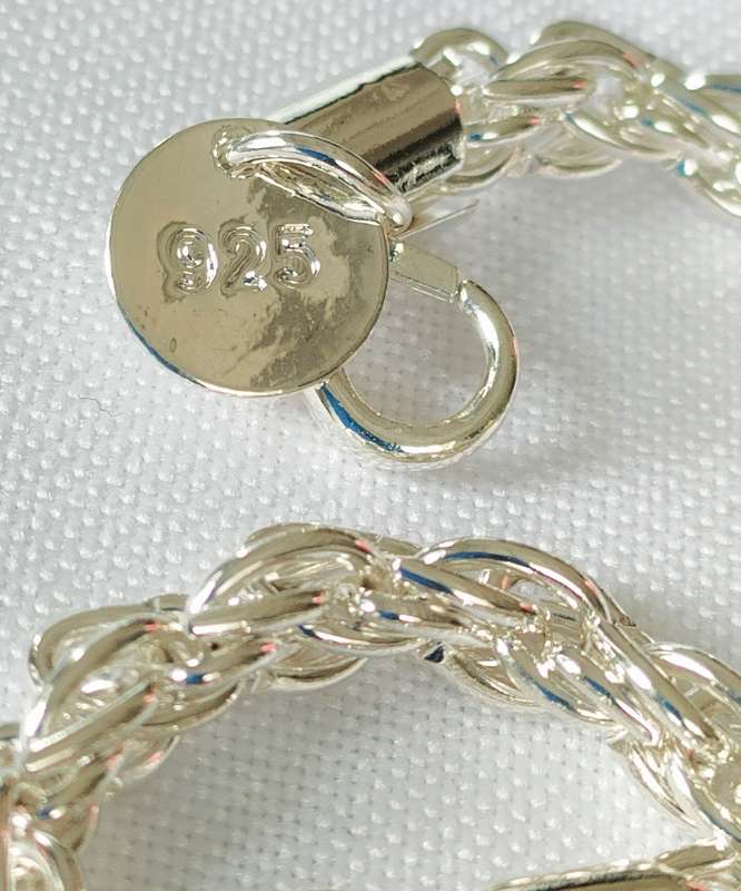 Silver bracelet - 925 stamp - length - 18 cm