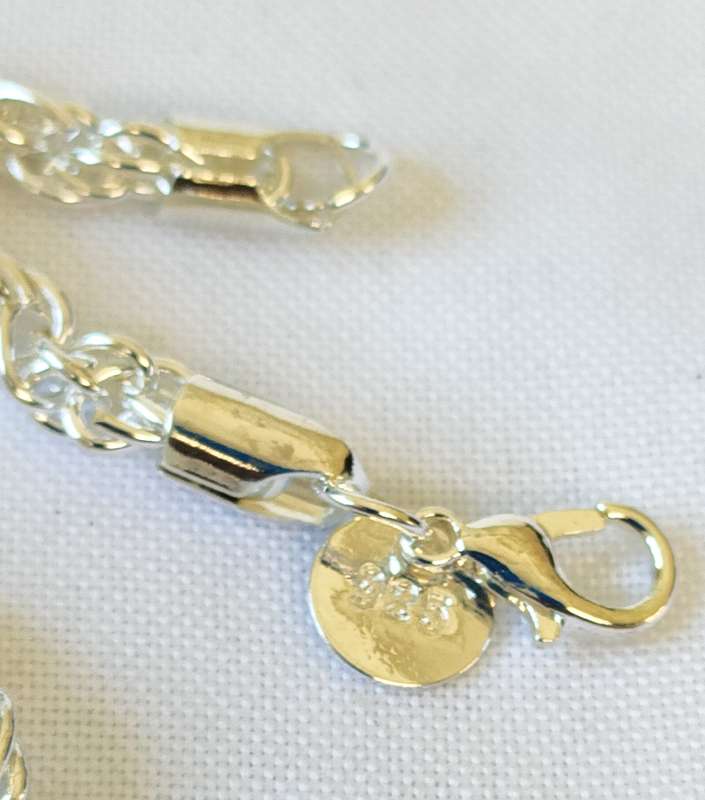 Silver bracelet - 925 stamp - length - 19 cm