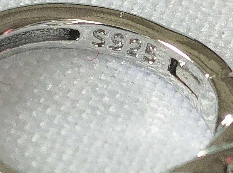 Silver earrings - s925 stamp - lab created stone accents