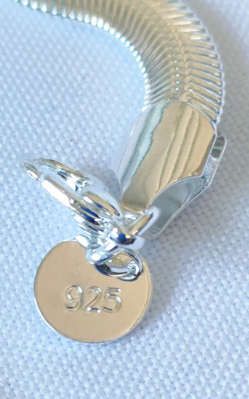 Silver necklace - 925 stamp - length 50 cm