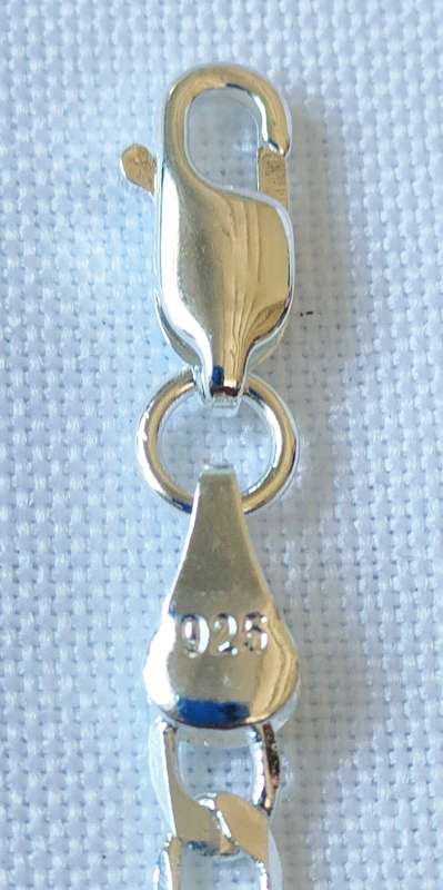 Silver necklace - 925 stamp - length 50 cm