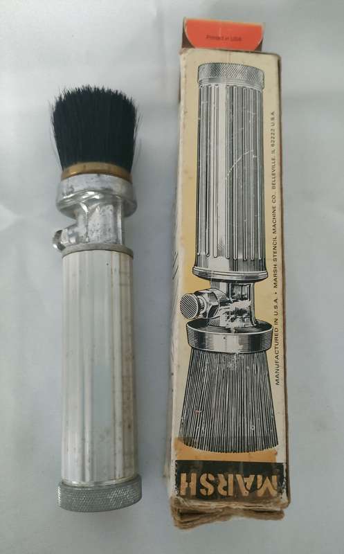 Marsh FB- 25 Stencil brush- working - excellent condition height 215 mm