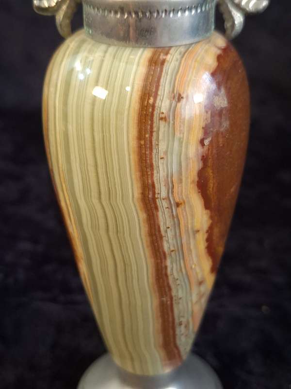 Vintage Onyx and Marble Vases.
