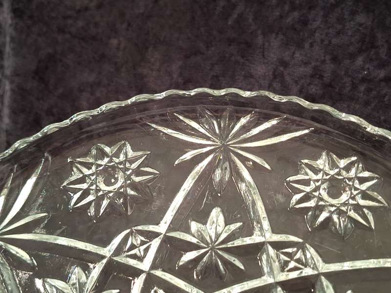 Vintage Pressed Glass Tray.