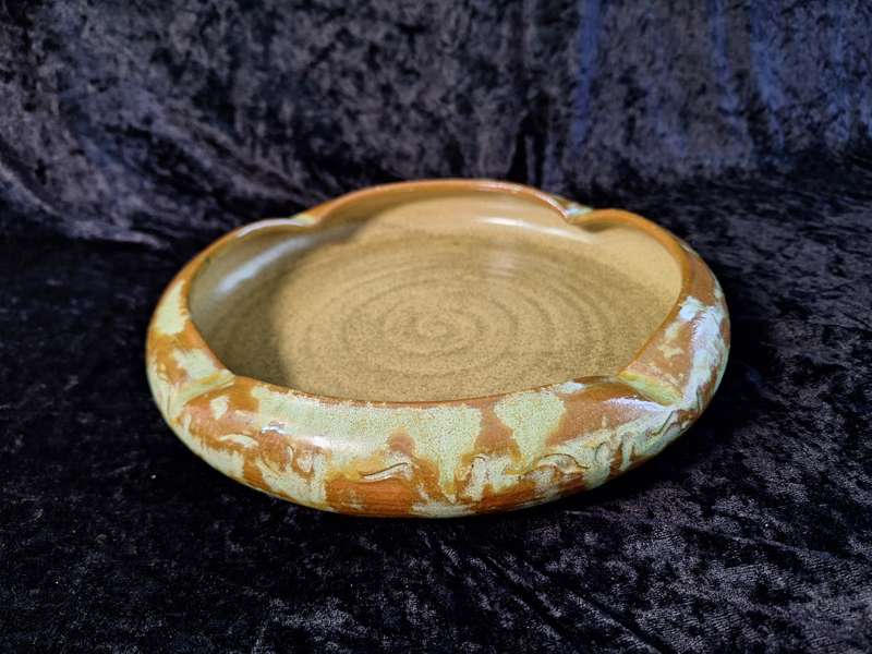 Vintage Large Pottery Ashtray