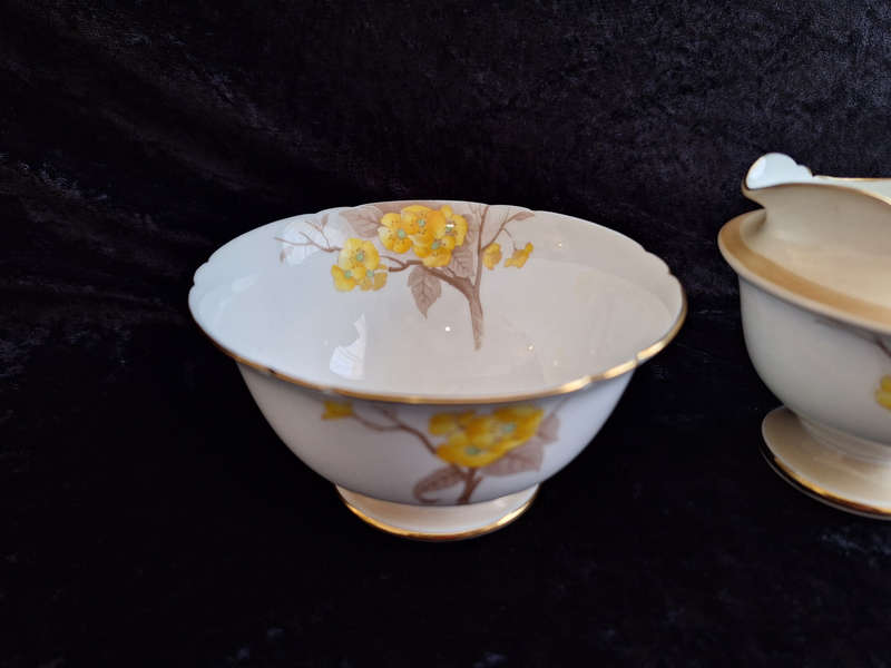 1920's Shelley Milk and Sugar Set - Reg. No: 771299/12547/E