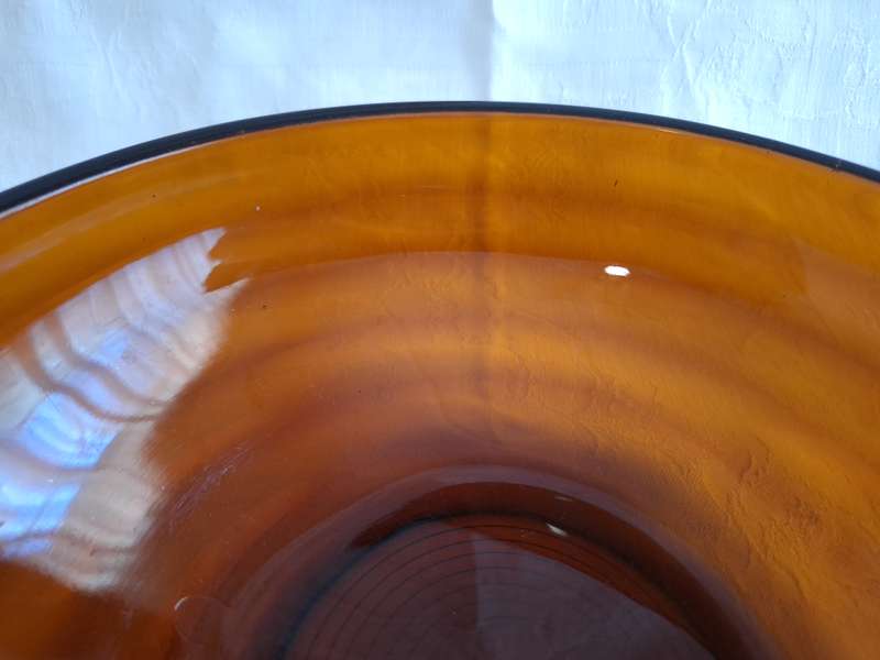 Vintage 1970's Glass Fruit Bowl