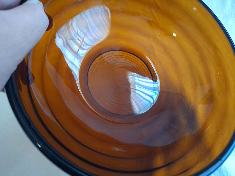 Vintage 1970's Glass Fruit Bowl