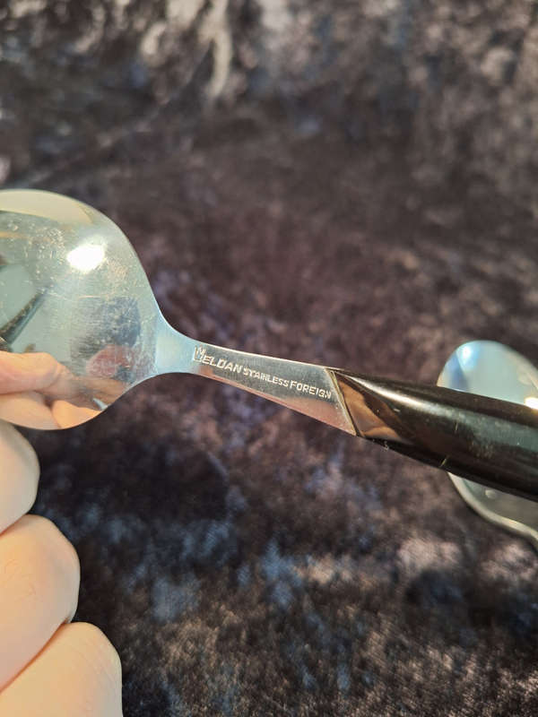 Vintage Stainless Steel Eldon Dessert Spoons set of 5.