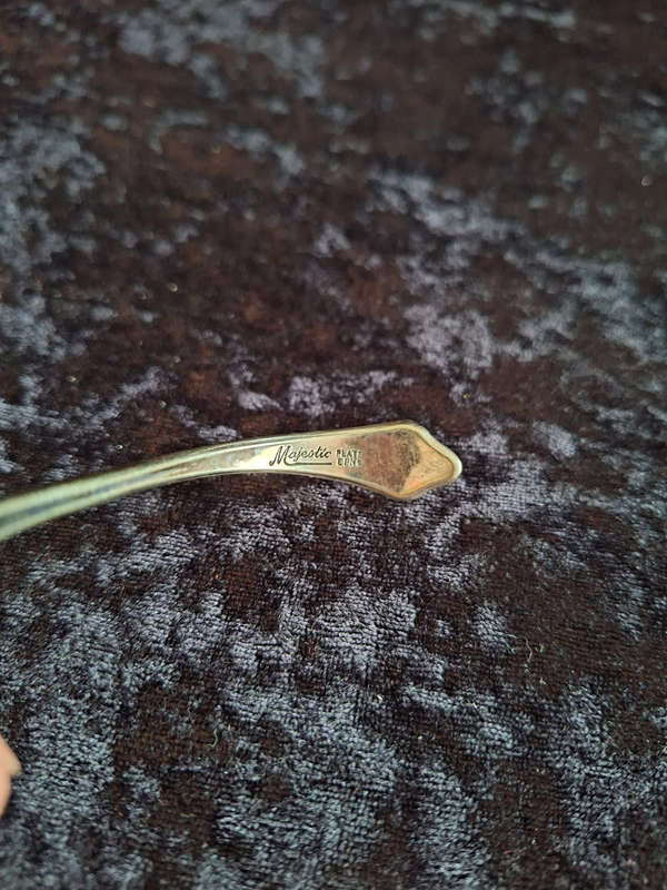Vintage Majestic Plate EPNS Sugar Spoon