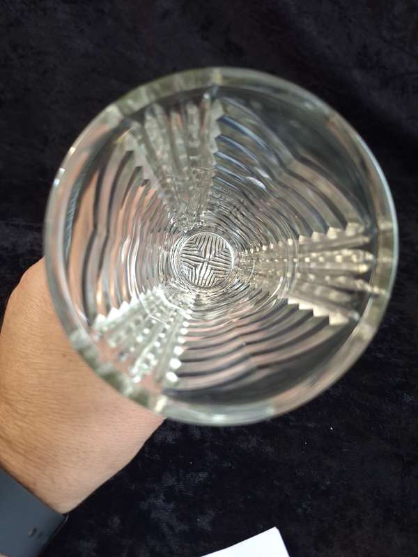 Vintage Art-Deco Pressed Glass Vase