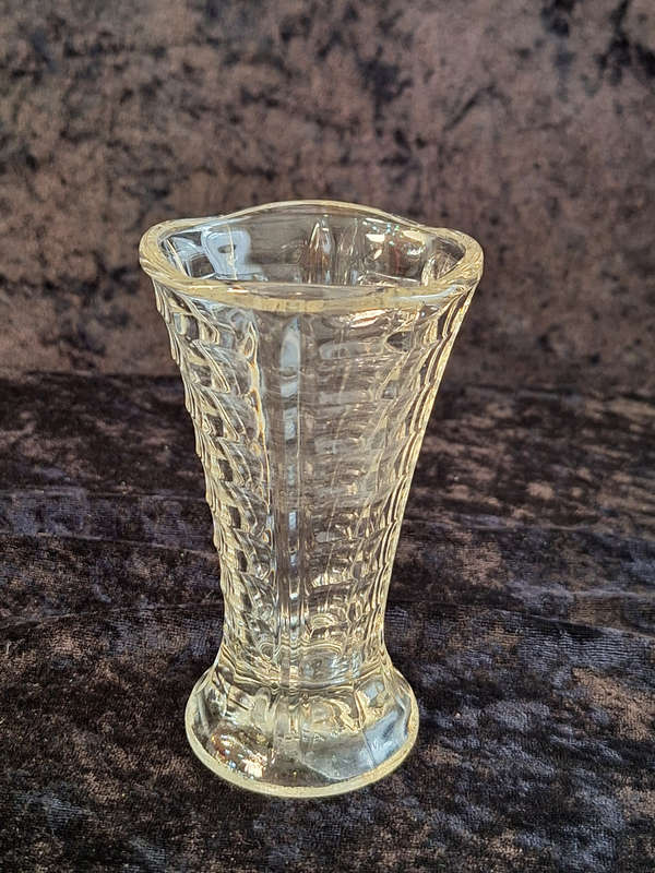 Vintage Pressed Glass Vase