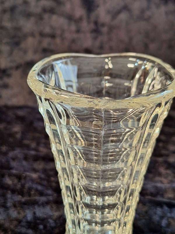 Vintage Pressed Glass Vase