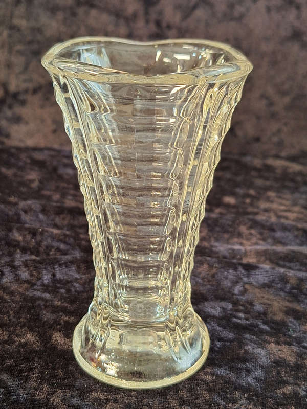 Vintage Pressed Glass Vase