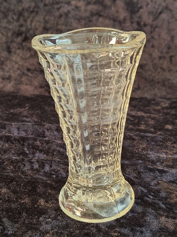 Vintage Pressed Glass Vase