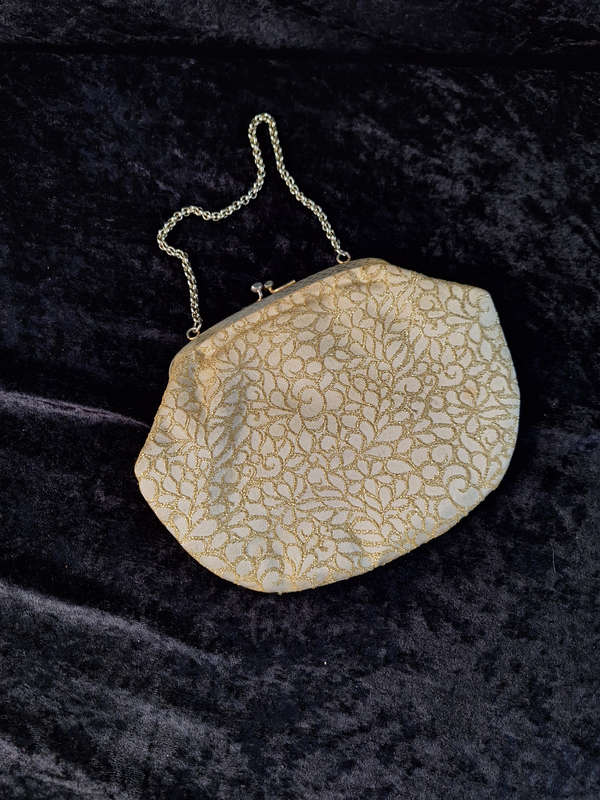 Vintage Gold Tone Evening Bag.