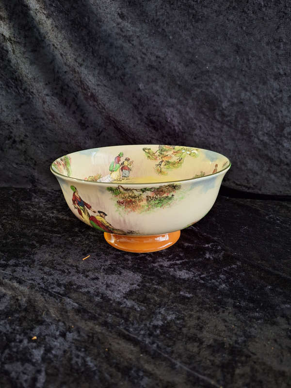 Stunning Vintage 1940's Royal Doulton The Cleaners Pedestal Fruit Bowl.