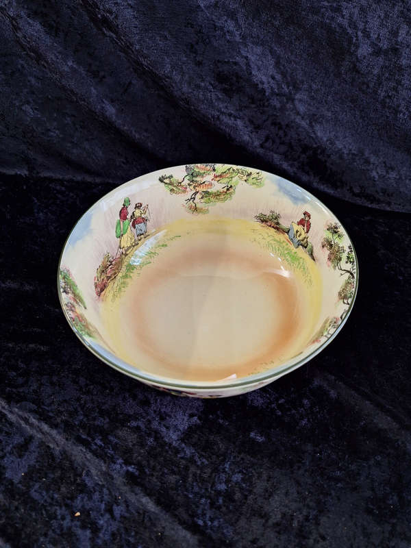 Stunning Vintage 1940's Royal Doulton The Cleaners Pedestal Fruit Bowl.