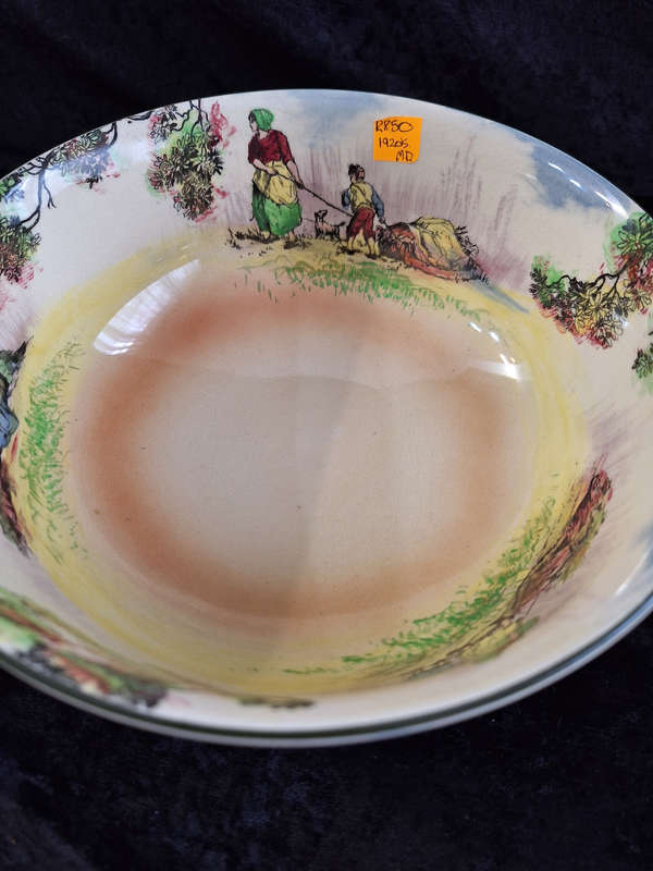 Stunning Vintage 1940's Royal Doulton The Cleaners Pedestal Fruit Bowl.