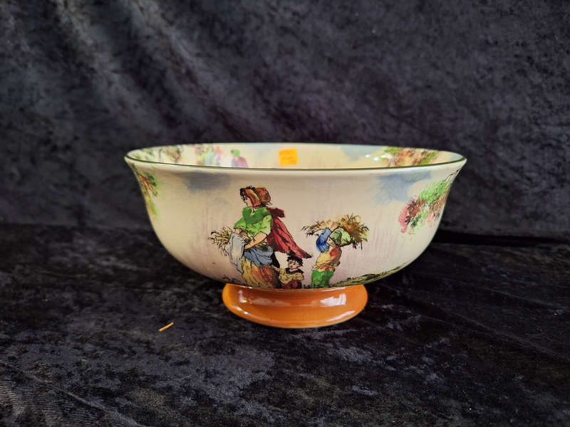 Stunning Vintage 1940's Royal Doulton The Cleaners Pedestal Fruit Bowl.