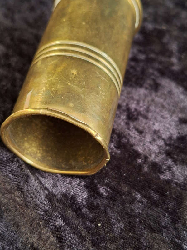Vintage Hand Made Brass Bell - Handle Broken.