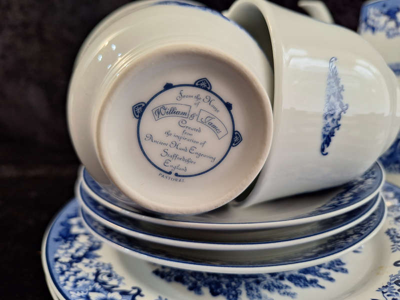 Beautiful William & James - Staffordshire Porcelain Tea Set.