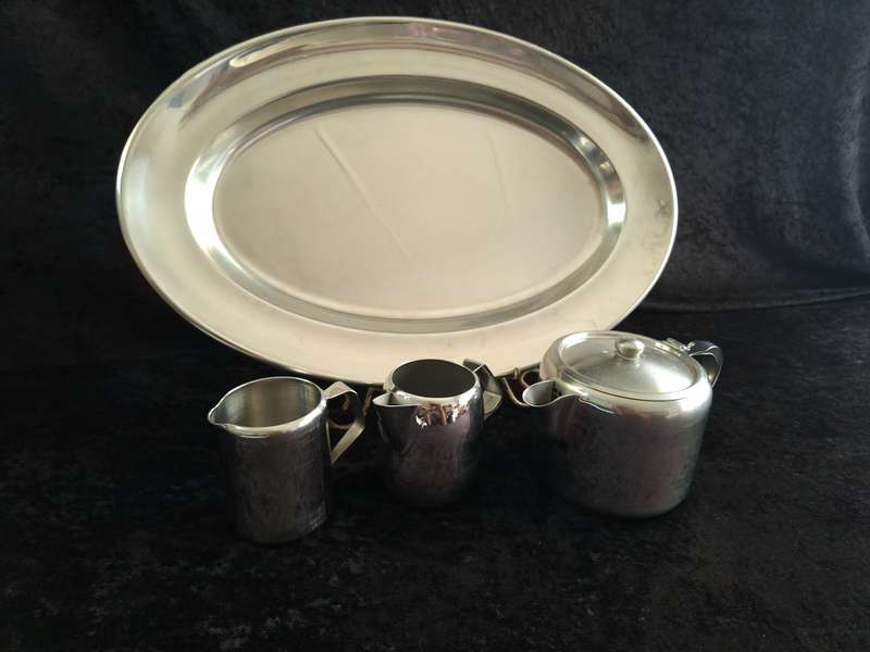 Lot of Vintage Stainless-Steel Items