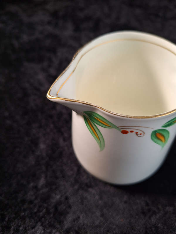 Vinatage Hand Painted Addeley Milk and Sugar Set.