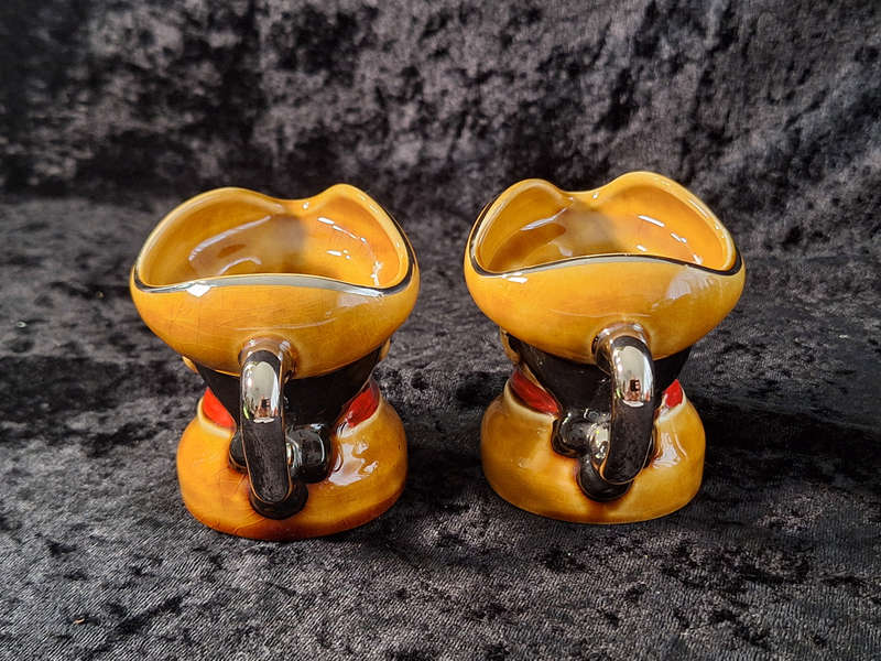 Set of Small Vinatage Caracter Lord Nelson Pottery Toby Jugs