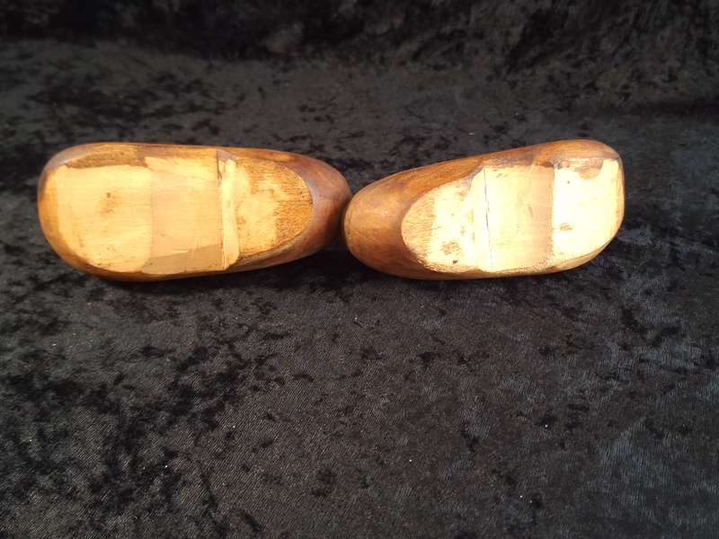 Vintage Hand Carved Dutch Clogs